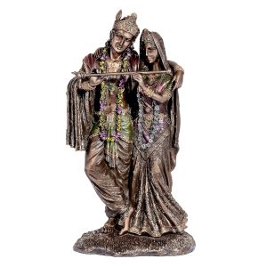 Radha Krishna Bonded Bronze Idol
