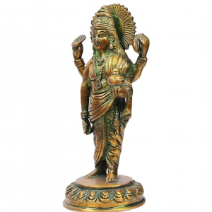 Brass Dhanvantri/dhanvantari Statue, Height 7.8″