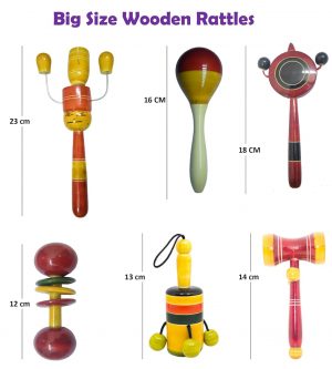 Eco Friendly Wooden Baby Rattles
