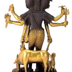 Brass Lord Dattatreya Statue/Idol Home Decor, Puja Gifting