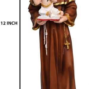 St Anthony – 12 inches Resin Idol