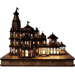 Shree Ram Mandir Ayodhya Model 3D Wooden Janmabhoomi Temple
