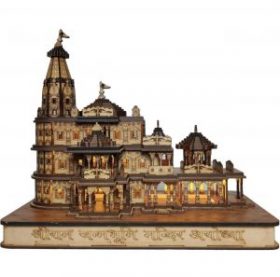Shree Ram Mandir Ayodhya Model, 3D Wooden Janmabhoomi Temple