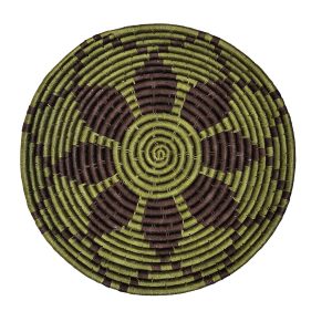 Handcrafted Green Sabai Grass Wall Plate set of 3
