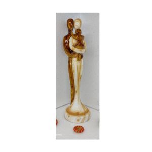 Mother Father and Child Trio Resin Statue