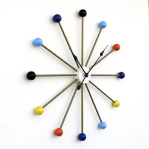 12 Multi color Analog 100 cm X 100 cm Wall Clock