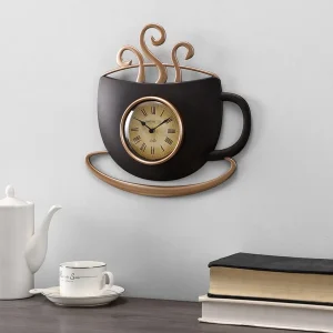Coffee cup wall clock
