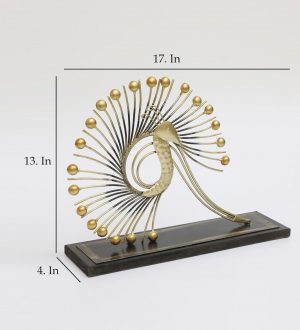 Iron Peacock Figurine Showpiece