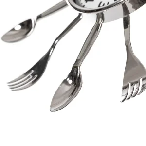 Metal Spoons and Forks Wall Clock