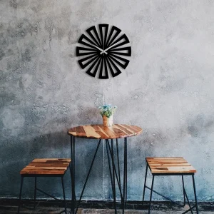 Simple and Elegant Round Spikes Wall Clock