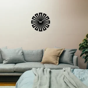 Simple and Elegant Round Spikes Wall Clock