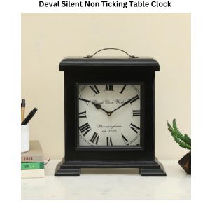 Deval Silent Non Ticking Table Clock