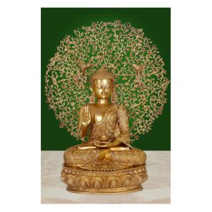 Handcrafted Brass Buddha Meditation Idol