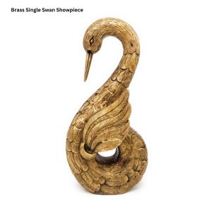 Brass Single Swan Showpiece