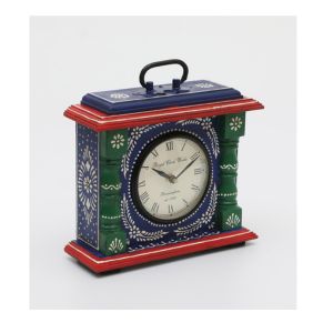 Eiko Hand Painted Silent Non Ticking Table Clock