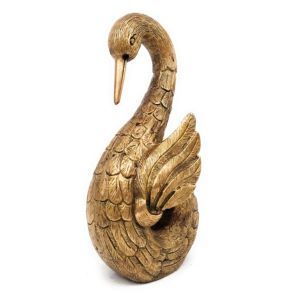Bhunes Brass Single Swan Showpiece