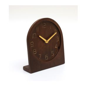 Chaaya Silent Non Ticking Wooden Table Clock
