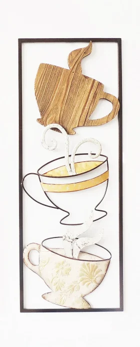 Coffee Cups Metal Frame