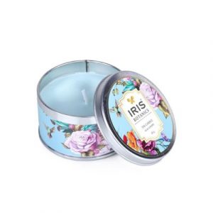 Iris Botanics Tin Candle- Fragrance Lilac & Peony