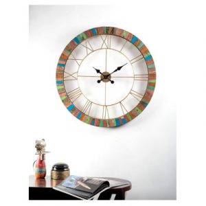Logan Wooden and Metal Wall Clock