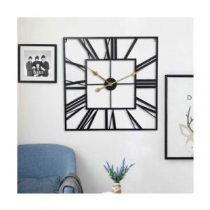 Metal Square Vintage Silent Chic Wall Clock