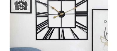 Metal Square Vintage Silent Chic Wall Clock