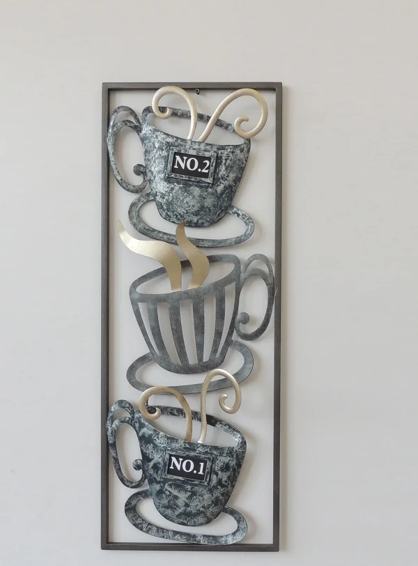 Metal Tea Cups Frame
