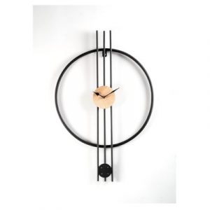 Skylar Multicolour 18 Inches Metal Wall Clock