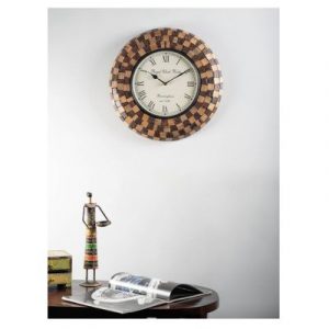 Tisya Heritage Wooden Polished Wall Clock