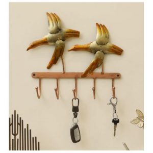 Two Birds Decorative Metal key holder