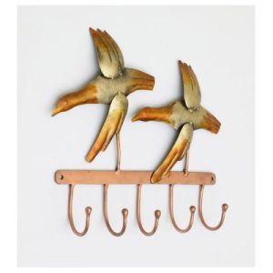 Two Birds Decorative Metal Wall Hook/ Key Holder